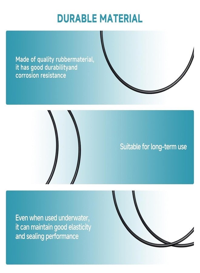 VAYINATO Sun-sun HW-304 A/B Canister Filter O-Ring Replacement Seal Ring | Compatible with Aquarium Canister Filter Models | Durable Rubber Gasket for Leak Prevention and Tight Sealing - Image 2